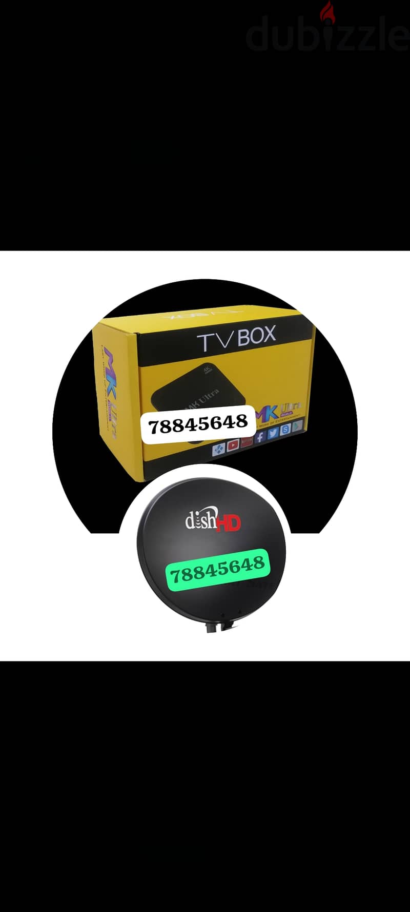 Android box with one year subscription more than 1000cha) 0