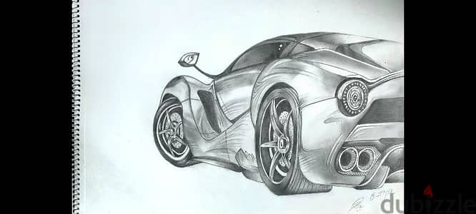 Ferrari Laferrari 45×30 cm sketch