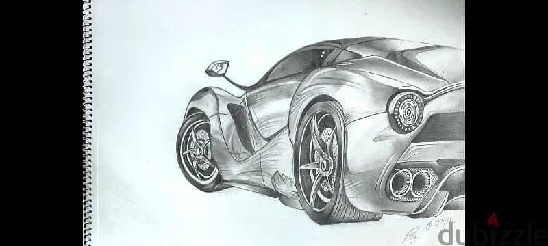 Ferrari Laferrari 45×30 cm sketch 0