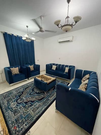 excellent furnished 1bhk flat in ghubra 250 rials