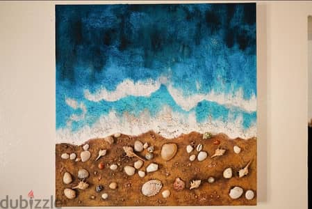 Unique Handcrafted Beach-Themed Artwork