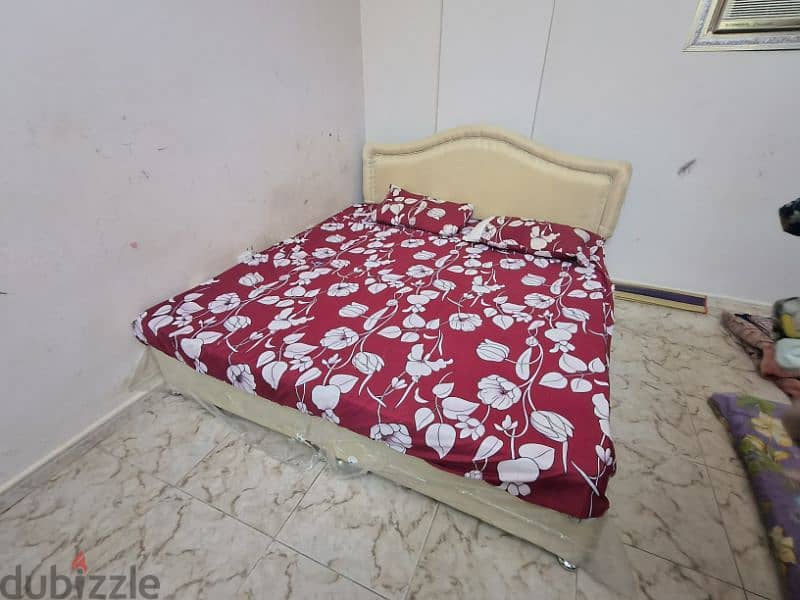 double cot with mattress good condition for slae 1