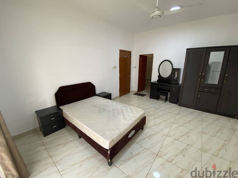 Fully Furnished room in Al Qurm with Balcony opposite to Qurm Garden 1