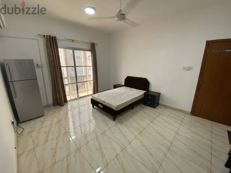 Fully Furnished room in Al Qurm with Balcony opposite to Qurm Garden 3