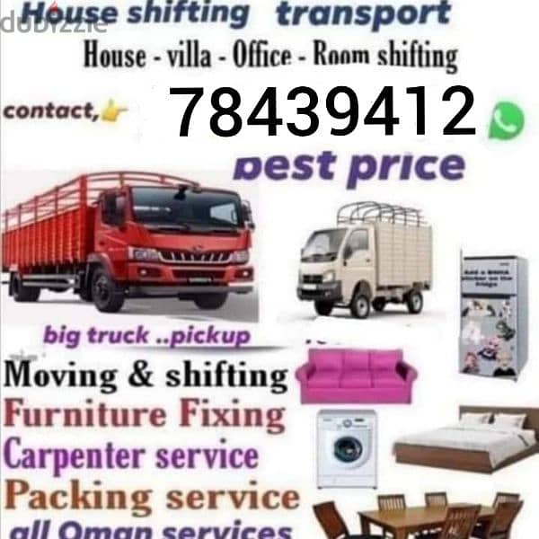 muscat furniture house shiftingg low price 0