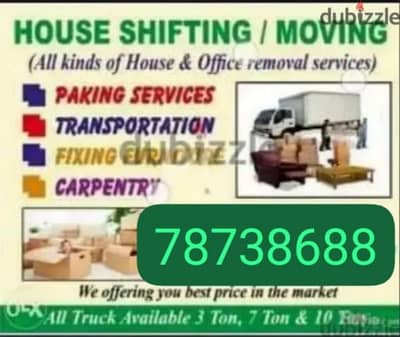 House shifting services at suitable price for