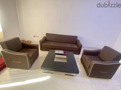 Sofa Set for Sale – With Storage! 3 + 1 + 1