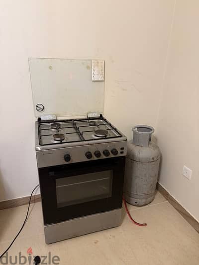 Gas stove with oven + cylinder (package)