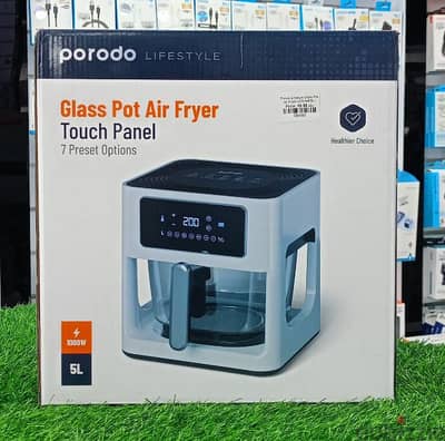 PORODO GLASS POT AIR FRYER TOUCH PANEL