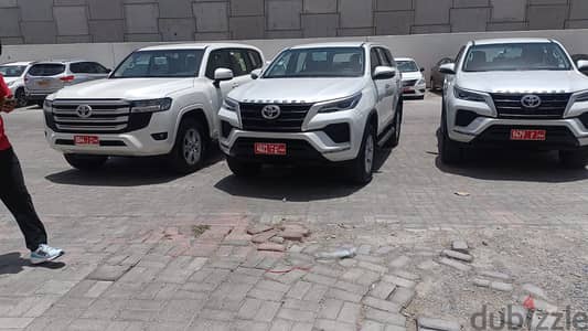 Toyota Fortuner & Land cruzer For Rent  yearly contract