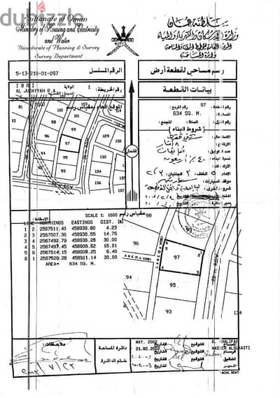 للبيع ارض في عبري منطقه الجبيه من المالك مباشره