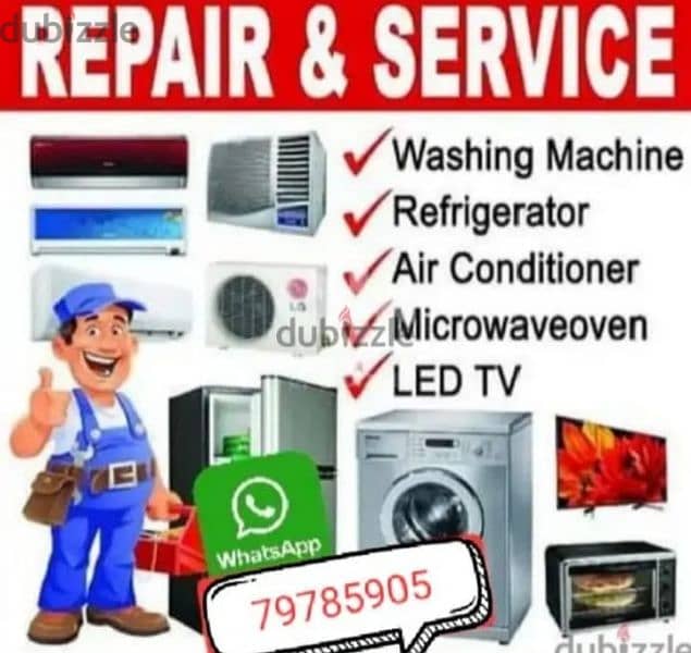 Ac fridge Automatic washing machine and rafegrater Home Repairing 0