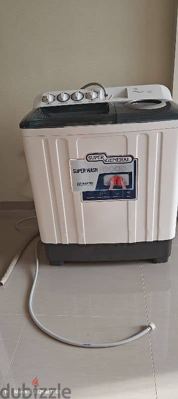 Semi Auto 10KG Super General Washing Machine