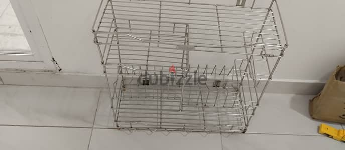 Kitchen utensils stainless steel rack