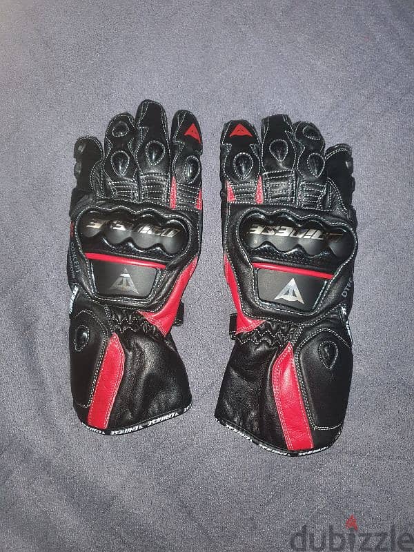 Motorcycle genuine leather gloves 0