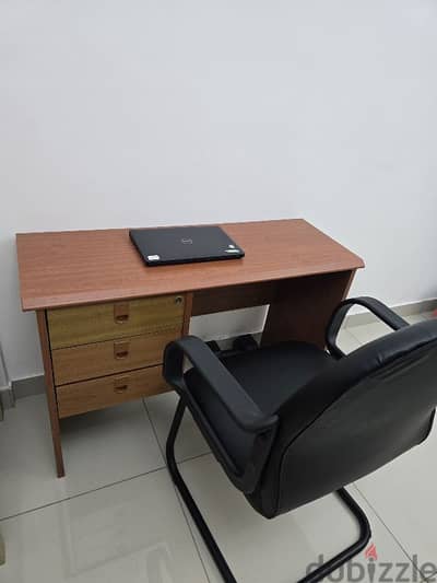 Heavy wooden Study table set