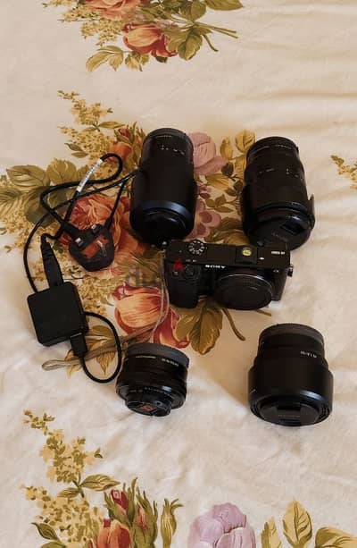 Sony A6000(24MP),Lenses With 18-200mm/55-210mm/50mm(fe 1.8)/16-50mm