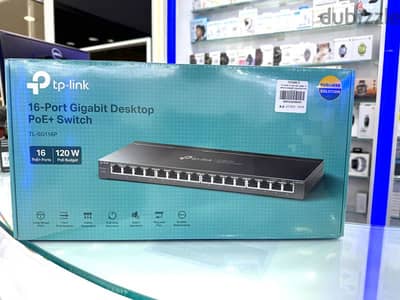 TP-Link TL-SG116P | 16 Port Gigabit PoE Switch | 16 PoE+ Ports @120W