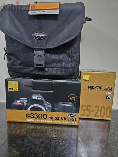 Nikon DSLR WITH 2 lenses- 18-55 & 55-200+Bag