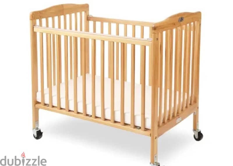 wood baby crib 1