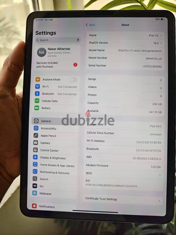 Like New condition ipad pro11 2021 & mini 7 15