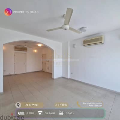 SPACIOUS 3 BHK APARTMENT FOR RENT AL KHUWAIR