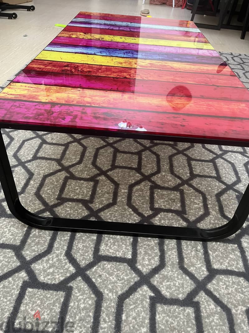 Pan home Coffee table. Colourful. 4