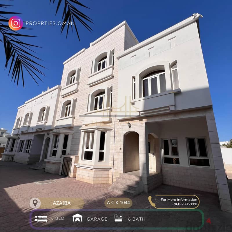 For Rent: Spacious and Fully Maintained Villa in Azaiba 0