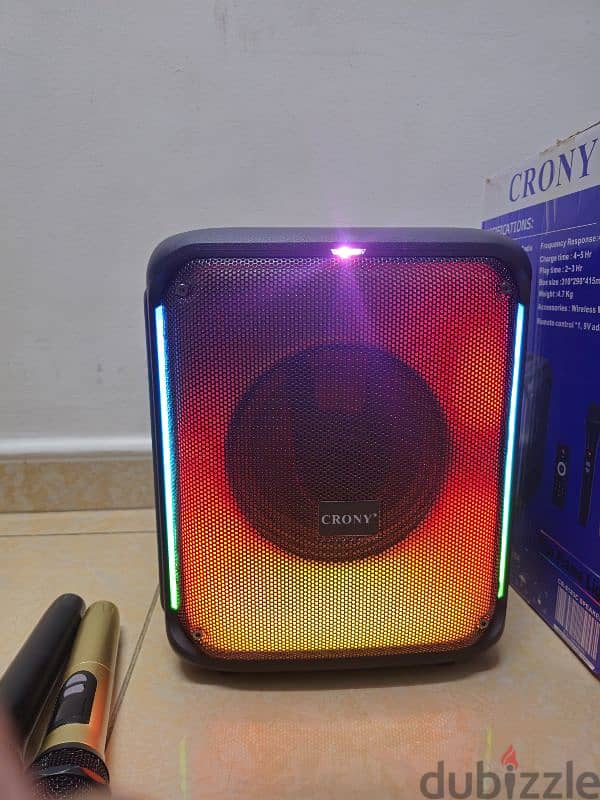 portable party speaker flame light 2