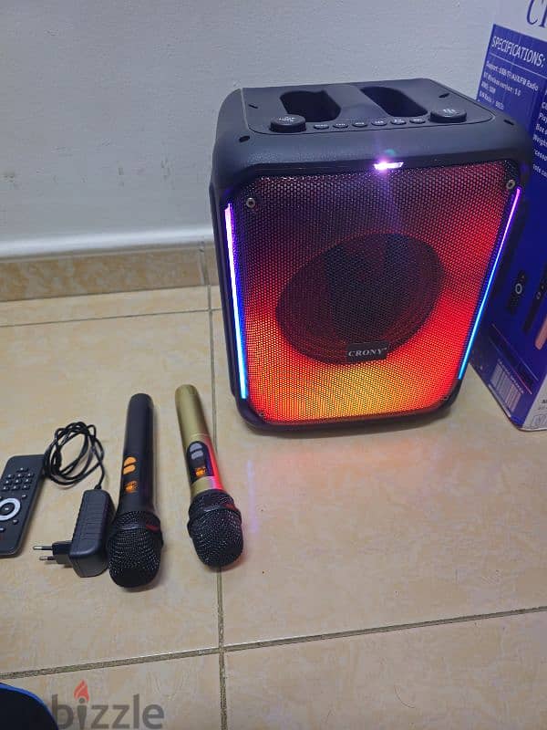 portable party speaker flame light 3