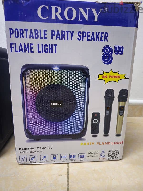 portable party speaker flame light 4