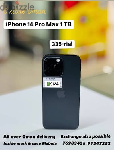 iPhone 14 promax 1TB battery 95% amazing condition best price