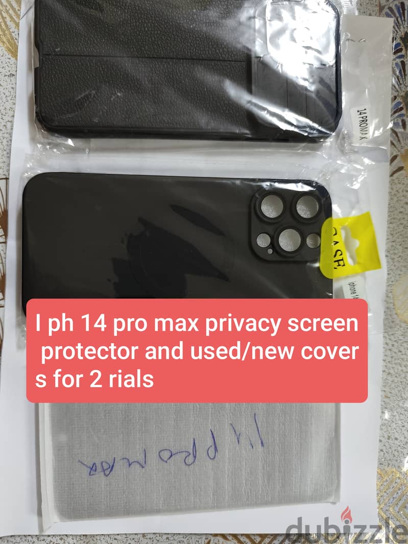 Mobile phone covers used and new and screen protector 5