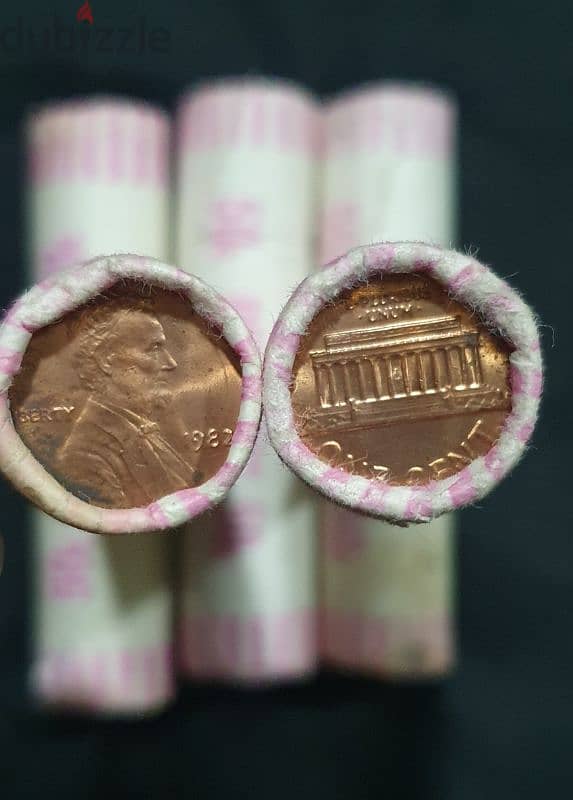 Coins Roll of Oman and USA 0