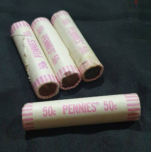 Coins Roll of Oman and USA 1