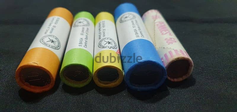 Coins Roll of Oman and USA 4