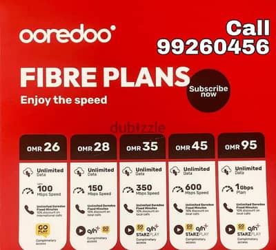 Ooredoo Fibre Wifi Internet Connection Available