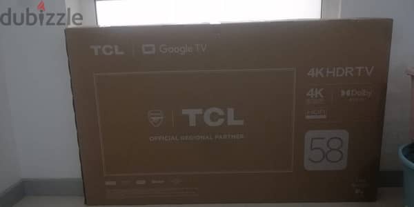 TCL Led New condition with warrenty 58 inches