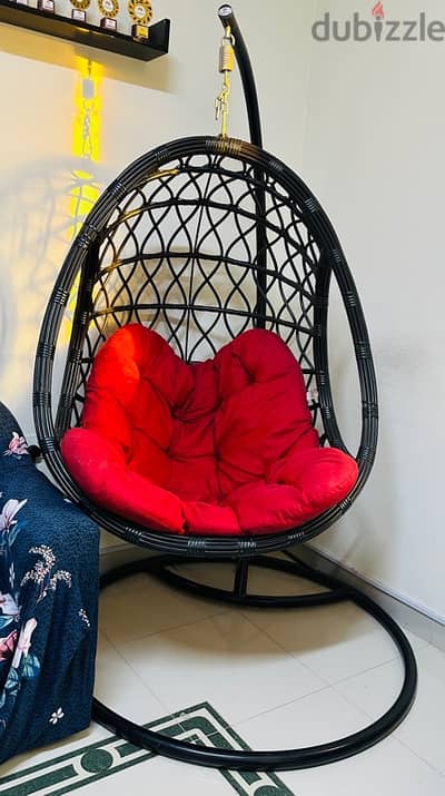 Swing Chair Red and Black colour