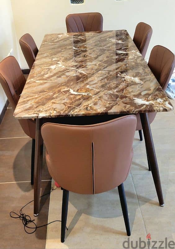 Dinning table with Marble top 1