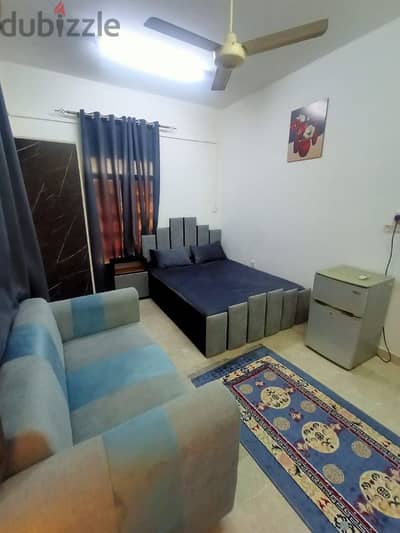 Furnished studio, Al Khuwair 33, near Luqaimat Restaurant and college