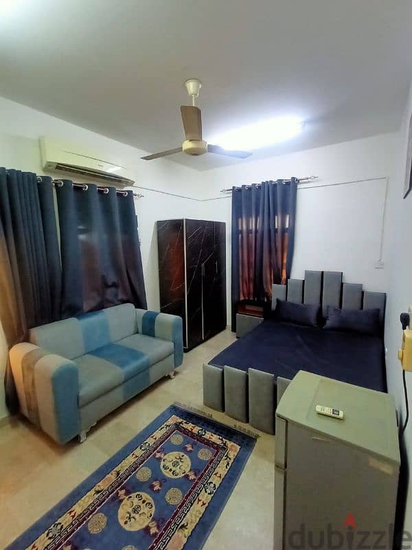 Furnished studio, Al Khuwair 33, near Luqaimat Restaurant and college 1