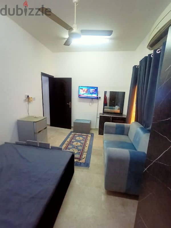 Furnished studio, Al Khuwair 33, near Luqaimat Restaurant and college 2