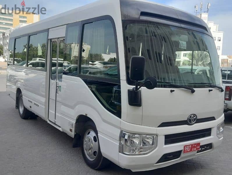 Toyota coaster bus available for rent with Ramadan offers 0