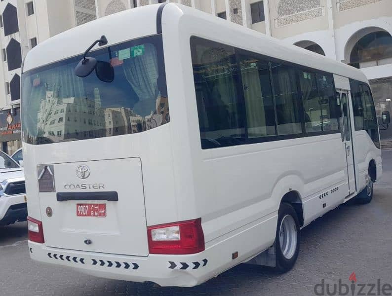 Toyota coaster bus available for rent with Ramadan offers 3