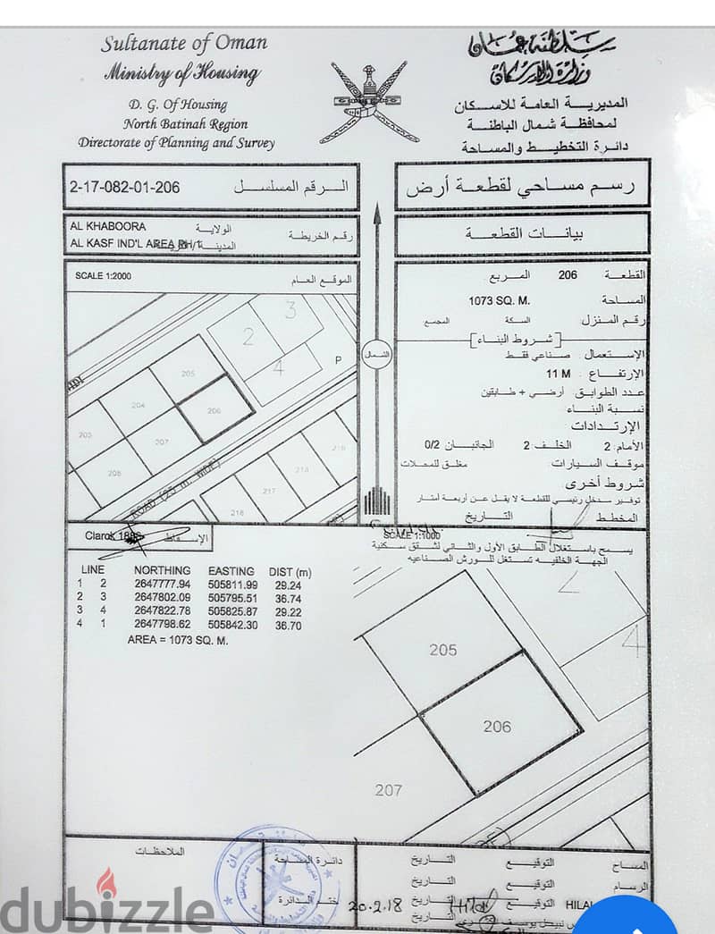 أرض صناعية في موقع ممتاز بصناعية الخابورة (القصف) 0