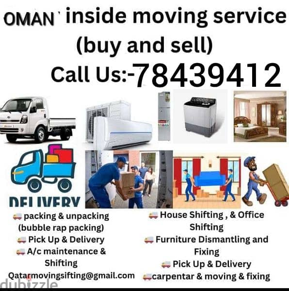 muscat furniture house shiftingg low price 0