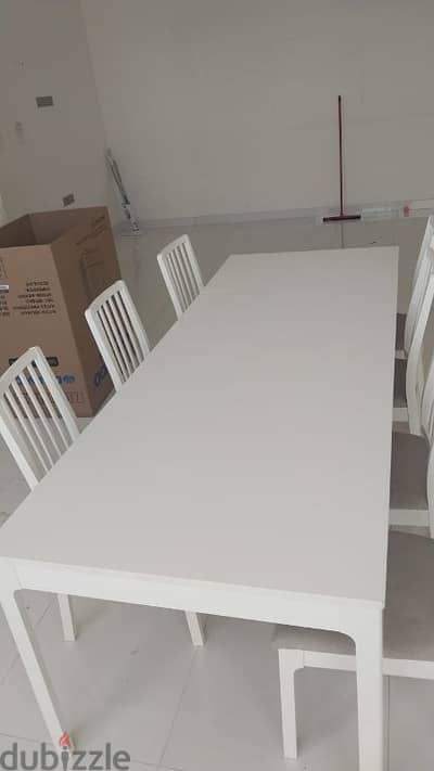 dining table 8 chair 2 mahine ka use for sale