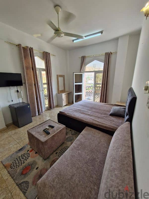 Room, bathroom and balcony, South Ghubrah, opposite Sultan Complex 2