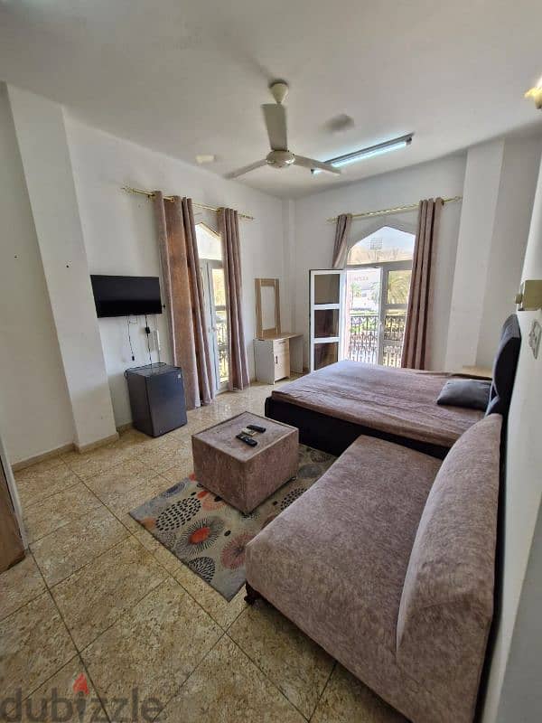 Room, bathroom and balcony, South Ghubrah, opposite Sultan Complex 5